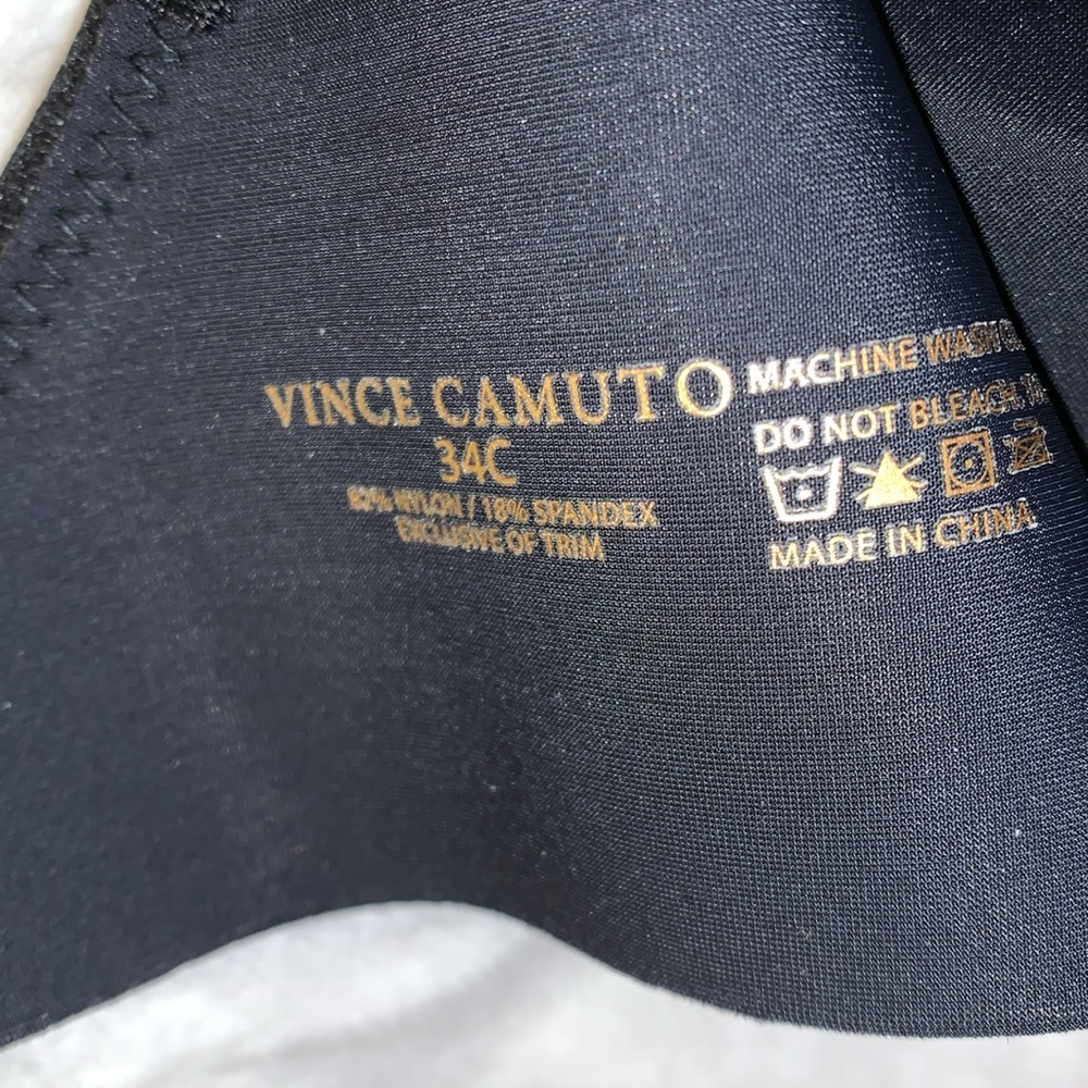 🦜 VINCE CAMUTO Set 2 Wire Free Bras in Black & Tan NWT 34C - Picture 7 of 14